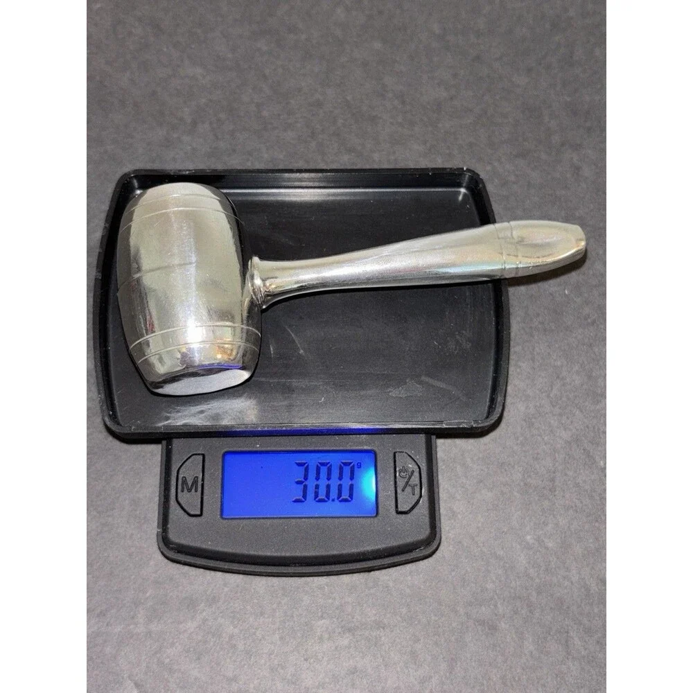 Vintage Webster Sterling Silver Baby Rattle Gavel